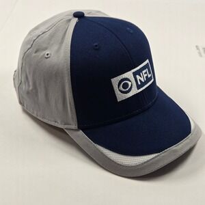 CBS Sports NFL Hat Navy Blue Grey Adjustable Strapback Baseball Cap 100% Cotton